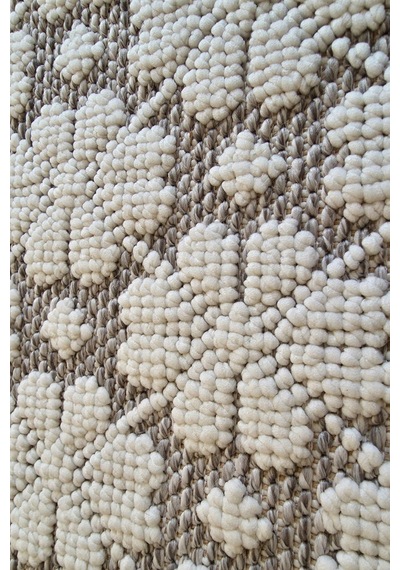 Leiva Home Monaco 0221 Krem A.gri Bohem Sisal Bukle Yumuşak Özel Kesim Salon Koridor Mutfak Yolluk Saçak Halı 0221-krem/a.gri
