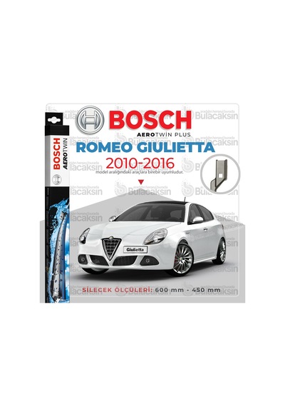 Alfa Romeo Giulietta Muz Silecek Takımı 2010-2016 Bosch Aerotwi