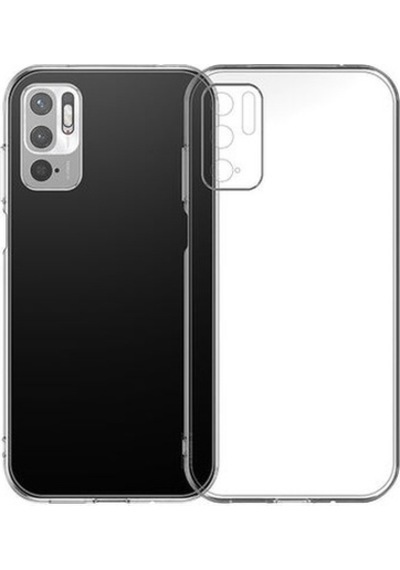 Xiaomi Poco M3 Pro İle Uyumlu Kılıf Şeffaf Kamera Korumalı Esnek Silikon Telefon Kılıfı Kapak