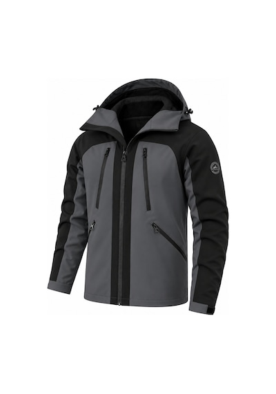 Ghassy Co. Ski Pro Series Kayak İçi Polarlı Rüzgar Geçirmez Su İtici Outdoor Softshell Mont Füme