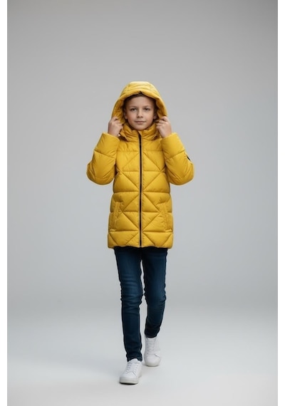 Benitto Kids Erkek Çocuk Şişme Mont 51378 Sarı