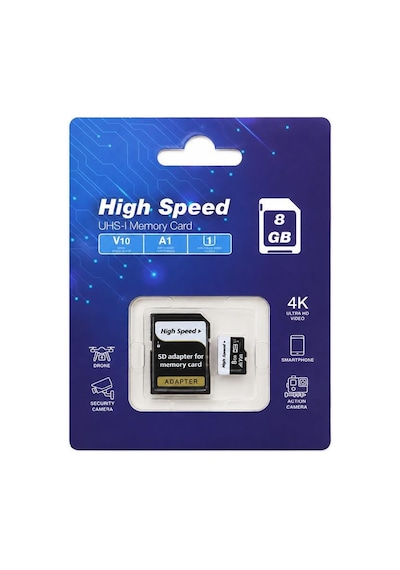 Elba High Speed 8gb A1 V10 U1 Micro Hafıza Kartı Class10