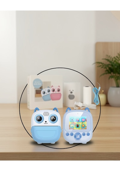 Mini Dijital Kamera With Termal Yazıcı Uczzzprinterkamera Pembe