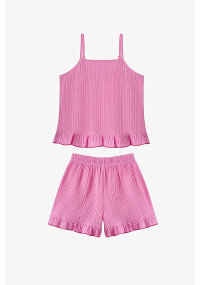 Penti Pembe Kız Çocuk Pinky Frill Set Pe14