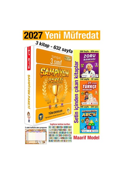 3. Sınıf 2027 Şampiyon Paketi Maarif Model