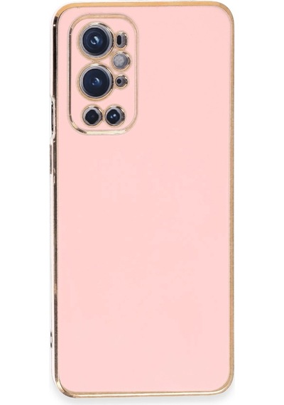 Gld-spt- Newface One Plus 9 Pro Kılıf Volet Silikon - Pembe