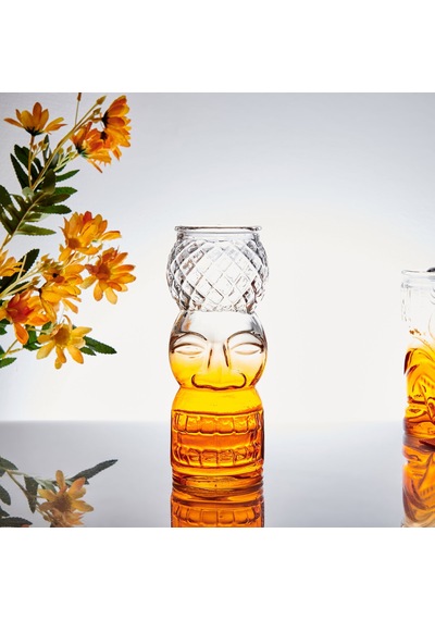 Alegree Glass T-saki Bardak - Turuncu - 550 Cc Renkli