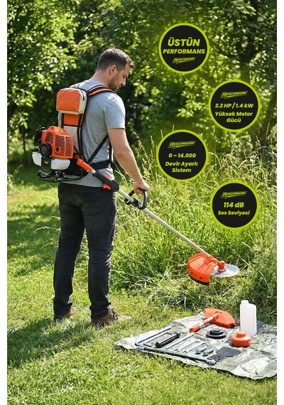Reschmann R-CG5208 Benzinli Sırttan Taşımalı Ot Biçme Motoru - 06008A6501