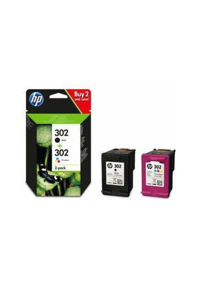 Hp 302 Renkli Siyah Kartuş Deskjet 1110/2130/3630/3830/4650/4520