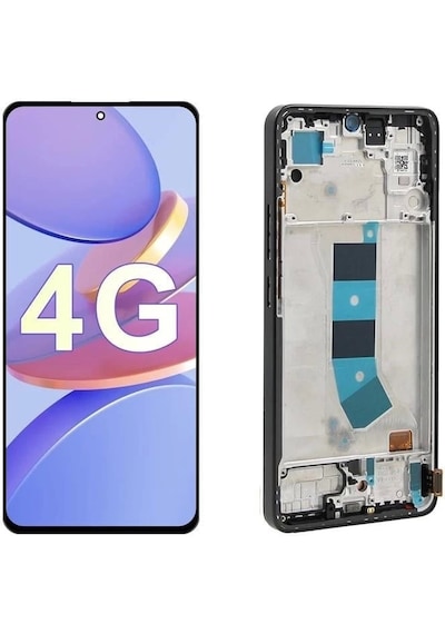 Xiaomi Uyumlu Redmi Note 13 4g Lcd Ekran Dokunmatik Siyah Çıtalı Oled