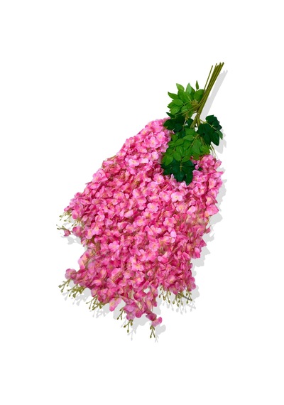 Cihan Çiçekçilik Yapay Sarkan Pembe Akasya Çiçeği 12 Li Demet 3 Dallı Pembe