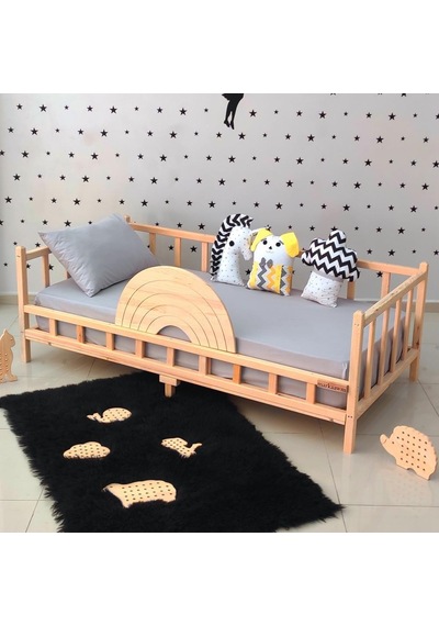 Markaawm Markaawm Gökkuşağı Montessori Yatak 90X190 Çocuk Karyola Akçaağaç