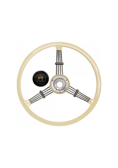 Flat 4 Ivory Banjo Direksiyon Klasik Vw - Porsche Retro Steering Wheel Direksiyon Simidi Beyaz