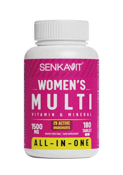 Senkavit Women's Kadın Multivitamin Ve Multimineral İçeren Takviye Edici Gıda 180 Tablet