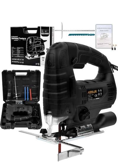 Assur ASR808 800W Elektrikli Dekupaj Testere Siyah