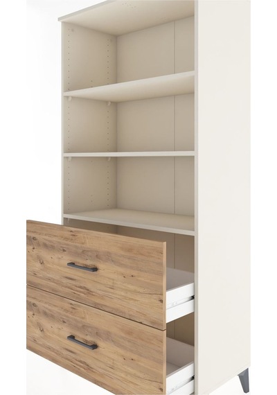 Hyperion Dolap 3 Raflı 2 Çekmeceli 88x44x182 Aytaşı-çam Aytaşı