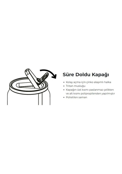 Les Artistes Paris Isı Yalıtımlı Kutu Çelik Termos 280ml French Kiss Renkli