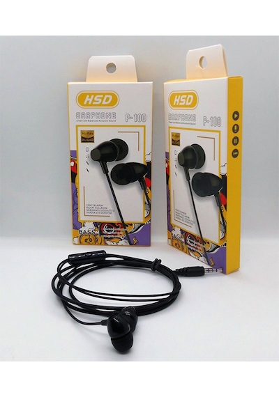 HSD P-100 Silikonlu Kulak İçi Kulaklık