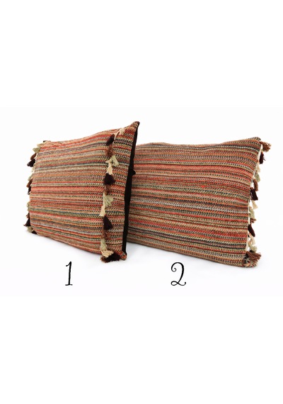 2 Adet Çizgili Boho Püsküllü Kadife İçi Dolgulu Dekoratif Yastık, Hippi Yastık, Pastel Kırmızı Kahverengi Yeşil Beyaz İç Mekan Hediyesi 2 Adet Çizgili Boho Püsküllü Kadife İçi Dolgulu Dekoratif Yastık, Hippi Yastık, Pastel Kırmızı Kahverengi Yeşil Beyaz İç Mekan Hediyesi
