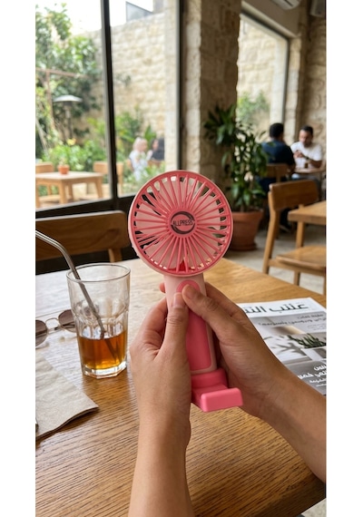 Renkli Mini El Fanı, Taşınabilir Kompakt Tasarım Usb Şarjlı Güçlü Soğutucu Fan-pl121