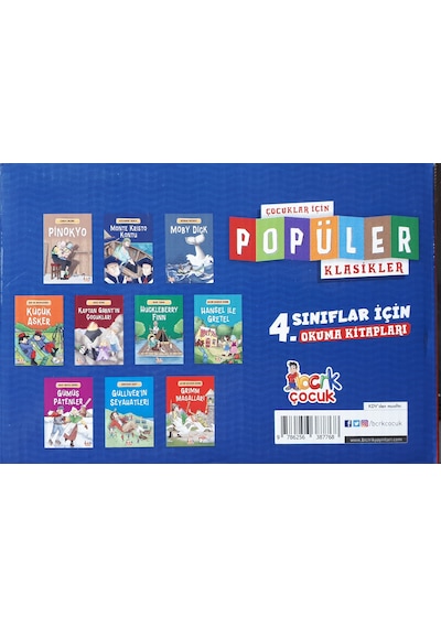 Masalllar Popüler Klasikler 4.sınıflar İçin 10 Kitaplı Set