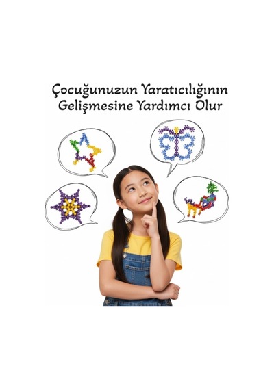 Master Molecules Eğitici Yaratıcı Molekül Stem Eğitimi Uyumlu 5 Renk 120 Parça Eğitici Oyuncak