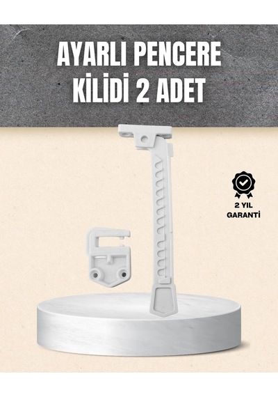 Mey İthalat Kolay Montajlı Pencere Açılma Sınırlayıcı 2 Li Set Çok Renkli