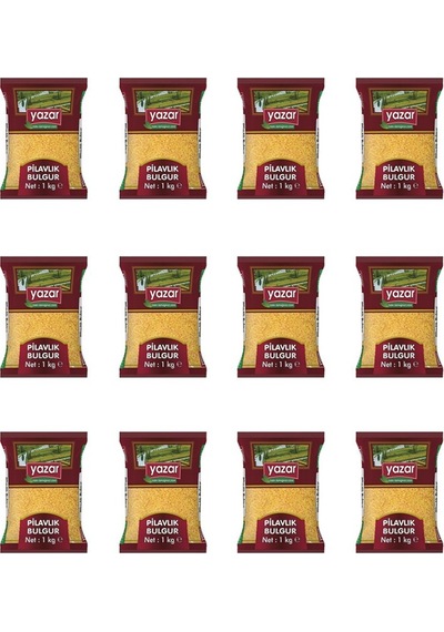 Yazar Pilavlık Bulgur 12 x 1 KG