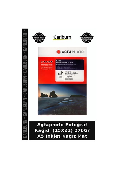 Özel Seri Agfaphoto Fotoğraf Kağıdı 15x21 270gr A5 Inkjet Kağıt Mat Baskı Ürünü Karton Foto