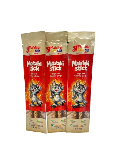 Doğal Kedi Oyuncağı ,diş Temizleme,kedi Kemirme Çubuğu Pakette 2 Li Small Stick