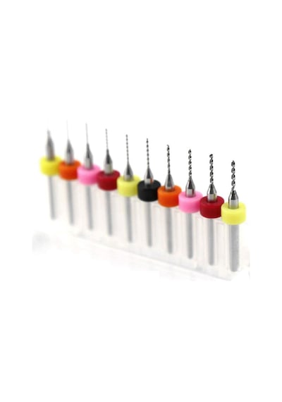 Schulzz 10 Parça 0.3 Mm 1.2 Mm Matkap Ucu Karbür Delme Mikro