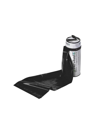 TheraBand® Exercise Band 2.5 m in Zipper-Bag +Kullanma Programı,Siyah