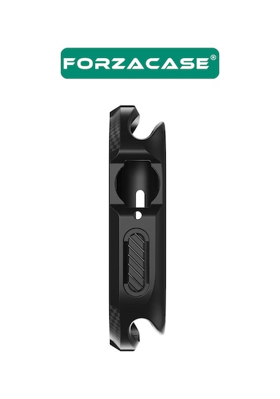 Forzacase Apple Uyumlu  Watch 10 42mm İle Önü Açık Armor Silikon Tpu Kasa Koruyucu Kılıf - Fc794 Siyah