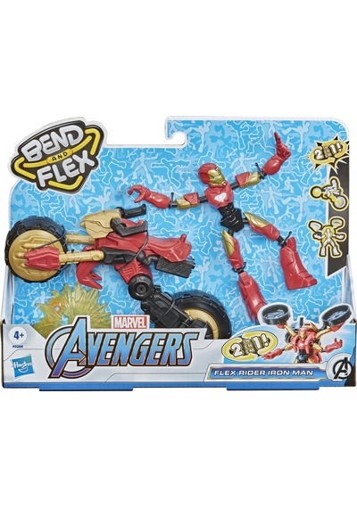 Avengers Bend & Flex Iron Man ve Motosikleti