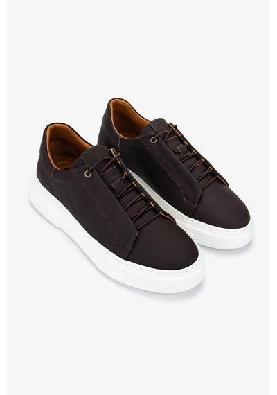 Valmenti Erkek Hakiki Deri Sneakers & Spor Ayakkabı 965 2617 Erk Ayk Y25 Kahve Zuma Kahverengi