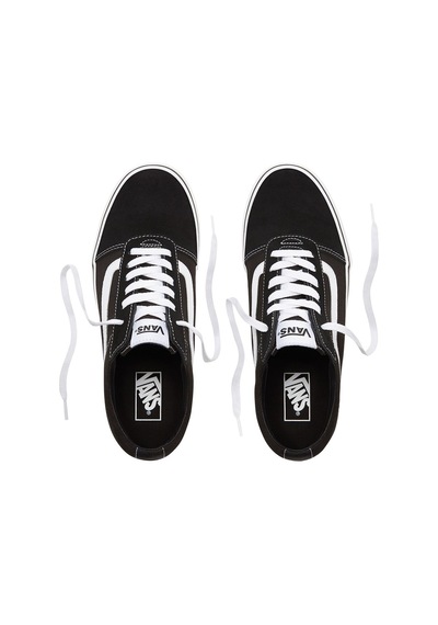 Vans VN0A36EMC4R1 MN Ward Suede Canvas Ayakkabı Beyaz - Siyah