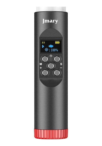Jmary FM-128RGB OLED Ekran Göstergeli RGB Led Işıklı Su Geçirmez Aydınlatma Çubuğu JMARY-TA84068