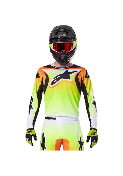 Alpinestars Fluid Wurx Kros Motosiklet Jerseyi Sarı Siyah