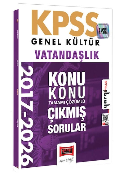 Yargı Yayınları 2027 Kpss Genel Kültür Vatandaşlık Konu Konu Tamamı Çözümlü 10 Yıl Çıkmış Sorular
