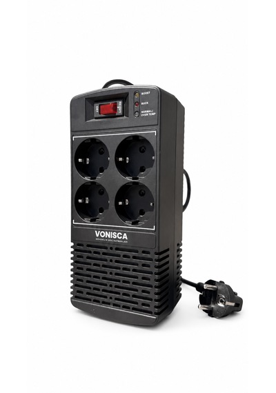 Sr1200 Avr 1200va 600w 4 Prizli Otomatik Voltaj Buzdolabı Kombi Tv Regülatörü Ups Değildir