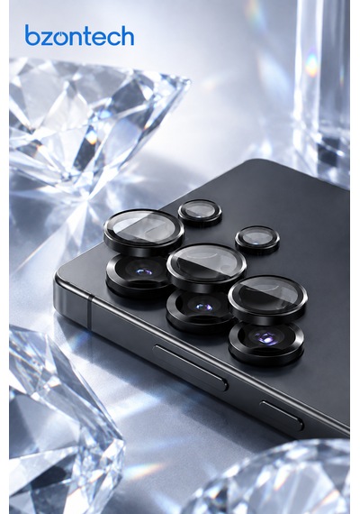 Samsung Galaxy S25 Ultra Uyumlu Kamera Lens Koruyucu Siyah