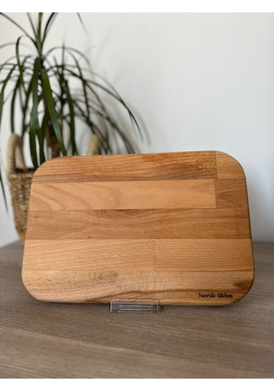 Bambu Kesme Tahtası Ayaklı Doğal Ahşap Sunum Tahtası Kahve Sunum Tahtası Ve Kesme Tahtası Ahşap