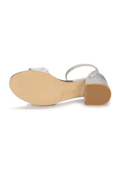Kiko Kids Kiko 768 Ayna Kum Günlük Kız Çocuk 3 Cm Topuk Sandalet Ayakkabı G Gümüş-26 Gümüş