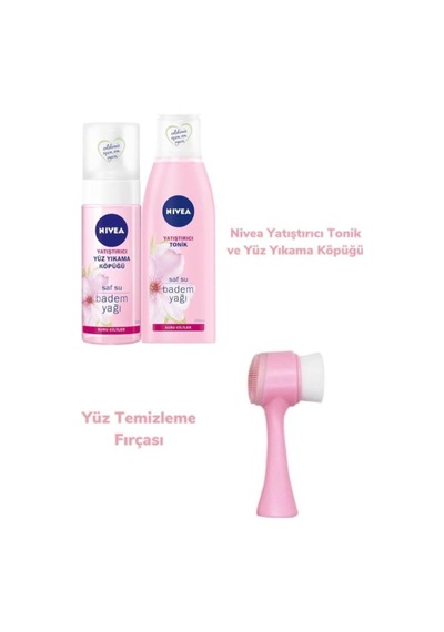 Yatıştırıcı Yüz Yıkama Köpüğü+yatıştırıcı Tonik+yüz Temizleme Fırçası