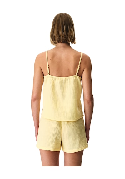 Penti Pastel Sarı Sunny Day Muslin Pamuklu Şortlu Pijama Takımı Yl52