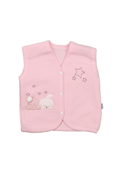 Tonton Baby Bebek Yeleği 302 3 - 6 Ay 62 CM Pembe