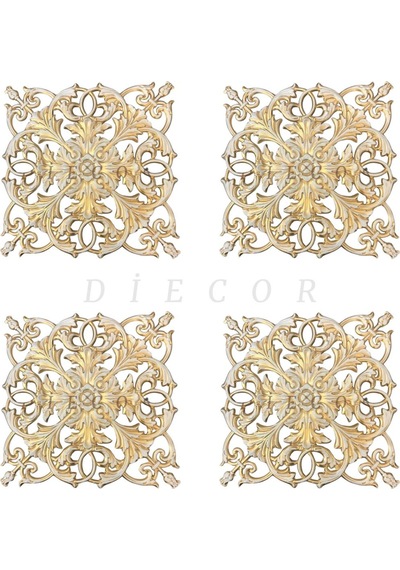 Diecor Dekoratif Polimer Patina, Mobilya, Duvar Ve Tavan Motifi Beyaz 40x40 40 X 40 Model:xa114
