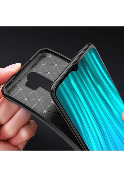 Xiaomi Redmi Note 8 Pro Kılıf Zore Negro Silikon Kapak Siyah