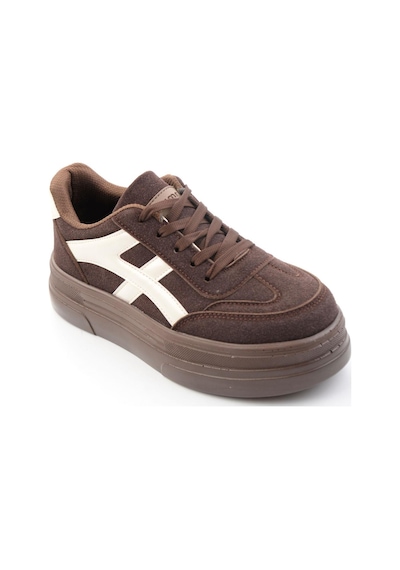 Bambi Kahve Bej Kadın Sneaker K01705018372