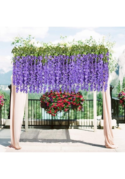 Yapay Çiçek Sarkan 3 Dallı Akasya 90cm MOR